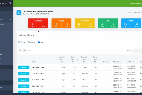 Mappare le vulnerabilità, una panormaica sulla funzione Vulnerability di CyberSonar